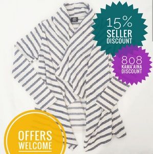 Nautical Open Cardi (S) in Navy/White